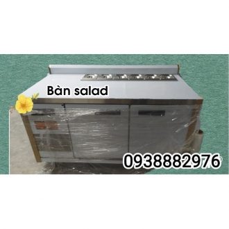 Bàn salad cánh inox 1.2m