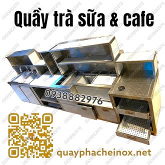 quầy pha chế, quầy pha chế inox, quầy inox, quầy pha chế cafe, quầy pha chế cà phê, quầy trà sữa, quầy pha chế trà sữa và cafe, quầy trà sữa cafe, quầy cafe sinh tố