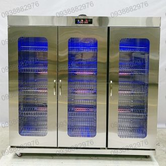 Tủ sấy bát đĩa 3 cánh 1 lớp inox