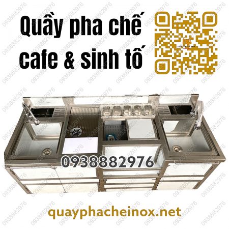 quầy pha chế cafe, quầy pha chế cà phê, quầy pha chế sinh tố, quầy pha chế, quầy pha chế inox, quầy inox, quầy bar inox, quầy cafe, quầy cà phê, quầy sinh tố