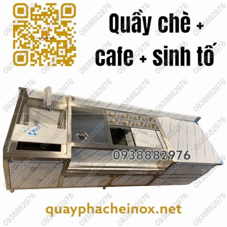 quầy pha chế cafe, quầy pha chế cà phê, quầy pha chế sinh tố, quầy pha chế, quầy pha chế inox, quầy inox, quầy bar inox, quầy cafe, quầy cà phê, quầy sinh tố, quầy chè, tủ chè