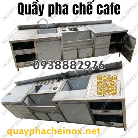 quầy pha chế cafe, quầy pha chế cà phê, quầy pha chế sinh tố, quầy pha chế, quầy pha chế inox, quầy inox, quầy bar inox, quầy cafe, quầy cà phê, quầy sinh tố