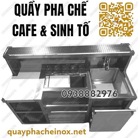 quầy pha chế cafe, quầy pha chế cà phê, quầy pha chế sinh tố, quầy pha chế, quầy pha chế inox, quầy inox, quầy bar inox, quầy cafe, quầy cà phê, quầy sinh tố