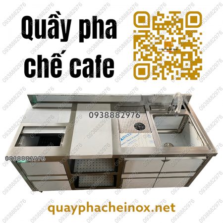 quầy pha chế, quầy pha chế inox, quầy inox, quầy pha chế cafe, quầy pha chế cà phê, quầy trà sữa, quầy pha chế trà sữa và cafe, quầy trà sữa cafe, quầy cafe sinh tố